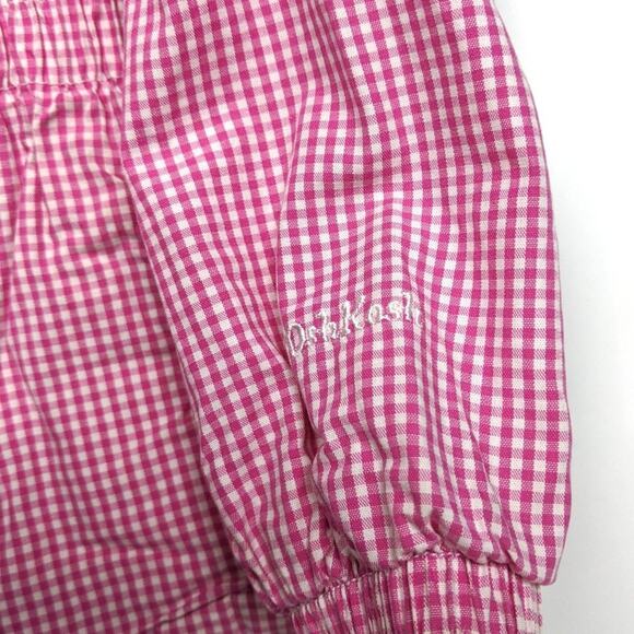 Oshkosh B'gosh Jacket Girls Size 18m Pink Gingham Jacket - Picture 2 of 5
